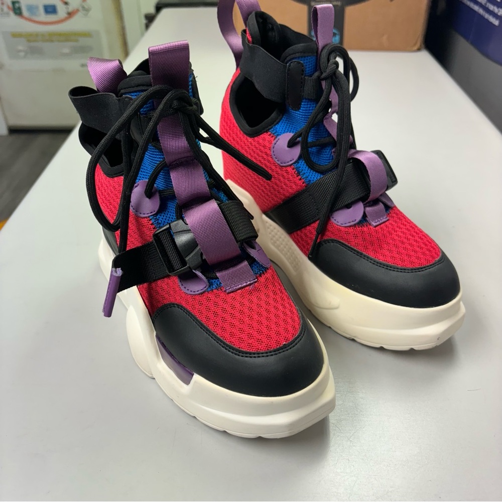 Anthony Wang Mulberry-02 Colorful Y2K Chunky Platform Fashion Sneakers Size 9